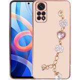 Başkenttekno Xiaomi Redmi Note 12 Pro 4g El Tutamaçlı Kamera Korumalı Taka Silikon Kapak Kılıf - Pembe