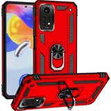 Başkenttekno Xiaomi Redmi Note 12 Pro 4g Kılıf Vega Tank Sert Yüzüklü Standlı Zırh Koruma Kapak - Kırmızı