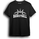 Basketbol Baskılı Özel Tasarım Tişört Basketball T-Shirt BASKLL2002 - Siyah
