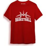 Basketbol Baskılı Özel Tasarım Tişört Basketball T-Shirt BASKLL2002 - XL - Kırmızı