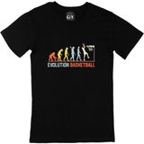 Basketbol Evolution Siyah Tişört - XXL
