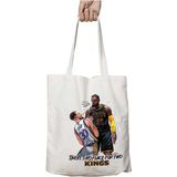 Basketbol King Lebron James Iki Taraf Kalıcı Yıkanabilir Okul Plaj Omuz Bez Çanta