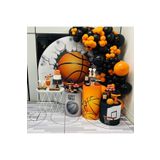 Basketbol Konspet 70 Adet Turuncu, Siyah Balon ve 5Mt Balon Zinciri