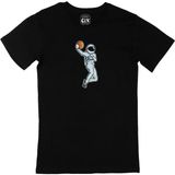 Basketbol Oyuncu Astronot Siyah Tişört - XL