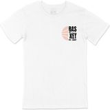 Basketbol Şampiyon Cep Tasarım Baskılı Beyaz Tişört - XXL
