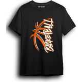 Basketbol Street Baskılı Özel Tasarım Tişört Basketball T-Shirt BASKLL2004 - 2XL - Siyah