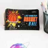Basketbol Topu Desenli Kalem Kutusu Yıkanabilir Bez Kalemlik