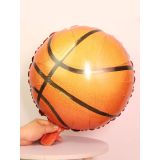 Basketbol Topu Folyo Balon Basketbol Temalı Doğum Günü Parti Balonu 18 inç 45 cm