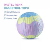 Basketbol Topu Pastel Renkli Kaymaz 5 Numara
