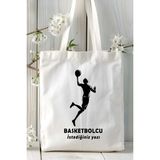 Basketbolcu Basketbol Basket Baskılı Bez Omuz Çantası Kişiye Özel Model 18