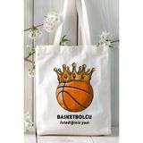 Basketbolcu Basketbol Basket Baskılı Bez Omuz Çantası Kişiye Özel Model 1