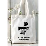 Basketbolcu Basketbol Basket Baskılı Bez Omuz Çantası Kişiye Özel Model 22