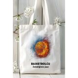 Basketbolcu Basketbol Basket Baskılı Bez Omuz Çantası Kişiye Özel Model 3
