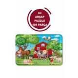 Baskı Atölyesi Çiftlik Ve Sevimli Hayvanlar A3 104 Parça Puzzle, Oyuncak, Yapboz 1428