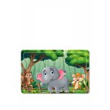 Baskı Atölyesi Sevimli Fil Ve Arkadaşları A4 54 Parça Puzzle, Oyuncak, Yapboz A4Puzz1180