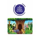 Baskı Atölyesi Sevimli Hayvanlar A4 54 Parça Puzzle, Oyuncak, Yapboz A4PUZZ1175