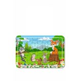 Baskı Atölyesi Sevimli Hayvanlar A4 54 Parça Puzzle, Oyuncak, Yapboz A4Puzz1351