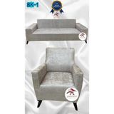 Baskı Desenli Elastik Esnek Kadife Koruyucu Giydirme Koltuk Örtüsü - Bk-01 - 3+1 (2 Parça Set) - 10 x 10 cm - Metalik
