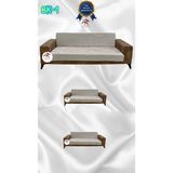 Baskı Desenli Elastik Esnek Kadife Koruyucu Giydirme Koltuk Örtüsü - Bk-01 - 3+2+2 (3 Parça Set) - 10 x 10 cm - Metalik
