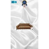 Baskı Desenli Elastik Esnek Kadife Koruyucu Giydirme Koltuk Örtüsü - Bk-03 - 2'li (1 Parça) - 10 x 10 cm - Sarı
