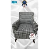 Baskı Desenli Elastik Esnek Kadife Koruyucu Giydirme Koltuk Örtüsü - Bk-05 - Tekli (1 Parça) - 10 x 10 cm - Beyaz