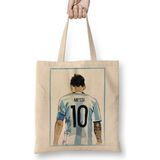 Baskı Dükkanı 10 Da Argentina Messi Bez Çanta