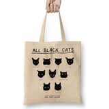 Baskı Dükkanı 11 Tane Kedi Cats Bez Çanta