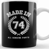 Baskı Dükkanı 1974 Made In 74 All Genuine Parts Kupa Bardak