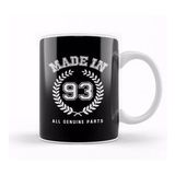 Baskı Dükkanı 1993 Made In 93 All Genuine Parts Kupa Bardak