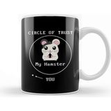 Baskı Dükkanı Adorable Circle Of Trust My Hamster You Cute Pun Kupa