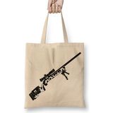 Baskı Dükkanı Airsoft Sniper Arte Preta Bez Çanta