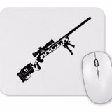 Baskı Dükkanı Airsoft Sniper Arte Preta Mouse Pad