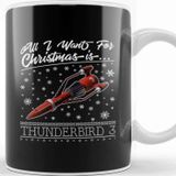 Baskı Dükkanı All I Want For Christmas is Thunderbird 3 Thunderbirds Kupa Bardak