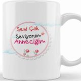 Baskı Dükkanı Anneler Günü Annelere Hediye 029 Kupa