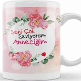 Baskı Dükkanı Anneler Günü Annelere Hediye 048 Kupa