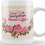 Baskı Dükkanı Anneler Günü Annelere Hediye 051 Kupa