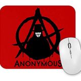 Baskı Dükkanı Anonymous Vfor Vendetta Kırmızı Mouse Pad