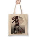 Baskı Dükkanı Attack on Titan Mikasa Bez Çanta