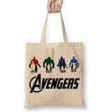 Baskı Dükkanı Avengers Iron Man Hulk Thor Captain Amerika Bez Çanta