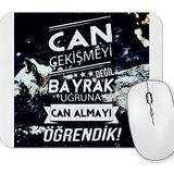 Baskı Dükkanı Ayyıldız Türkiye Diz Çökmeyecek Türk Bayrağı Mouse Pad