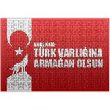 Baskı Dükkanı Ayyıldız Varlığın Türk Varlığına Armağan Olsun Türk Bayrağı Puzzle 240 Parça Yapboz - 40 x 27 cm - Renkli