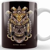 Baskı Dükkanı Aztec Skull Warrior Inca Culture Mayan Civilization Gift Kupa