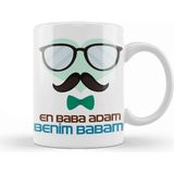Baskı Dükkanı Babalar Günü Babaya Hediye 0021 Kupa