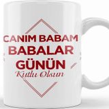 Baskı Dükkanı Babalar Günü Babaya Hediye 01 Kupa