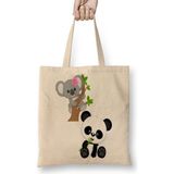 Baskı Dükkanı Baby Coala E Baby Panda Bez Çanta