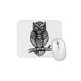 Baskı Dükkanı Baykuş Drawing Çizim Hayvan Animal Owl Simple Pet Mouse Pad
