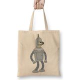 Baskı Dükkanı Bender Futurama Bez Çanta