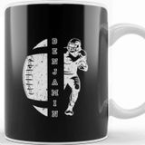 Baskı Dükkanı Benjamin Name Cheer School Spirit Sayings Football Football Sister Football Mom Kupa