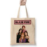 Baskı Dükkanı Blackpink 06 Bez Uzun Saplı Krem Rengi Çanta