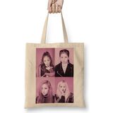 Baskı Dükkanı Blackpınk Blackpink 01 Bez Uzun Saplı Krem Rengi Çanta